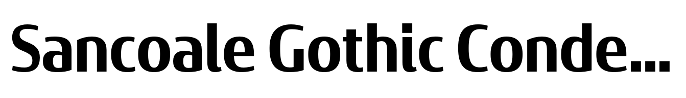 Sancoale Gothic Condensed Bold